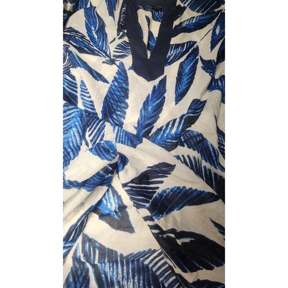 Jones New York Signature Women's Plus Size 3X Top Sheer Lightweight Blue Feather - Picture 13 of 14